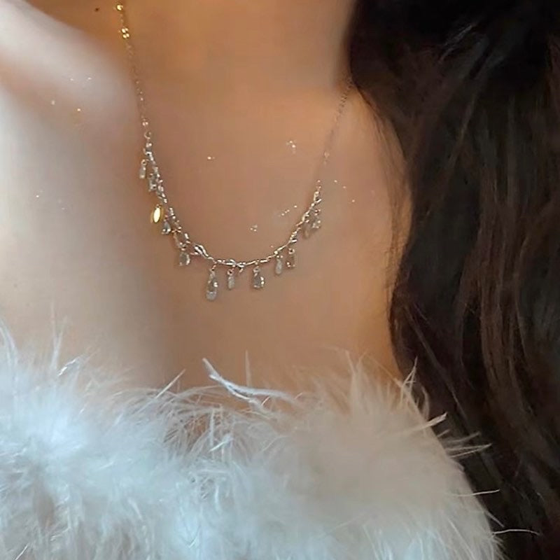 Crystal Teardrop Necklace