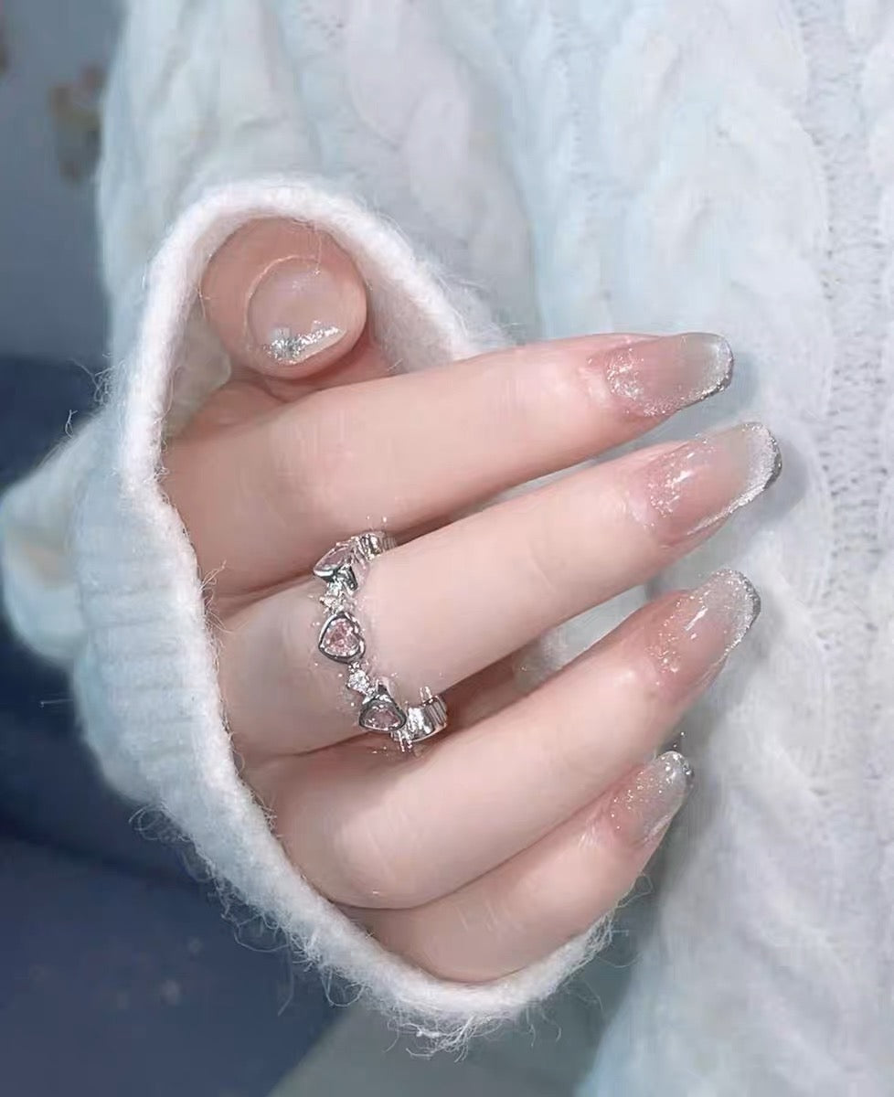 Candy Heart Trio Rings