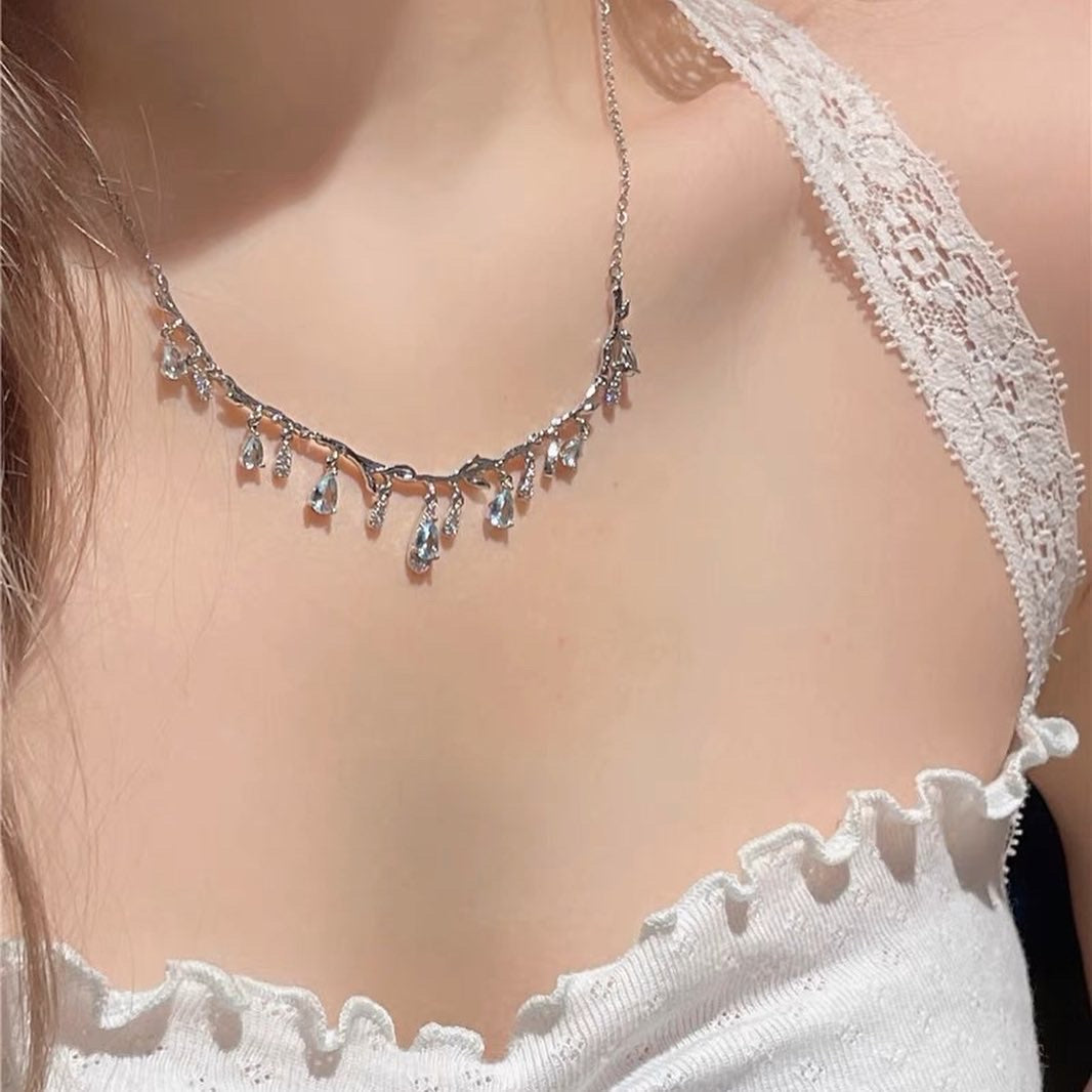 Crystal Teardrop Necklace