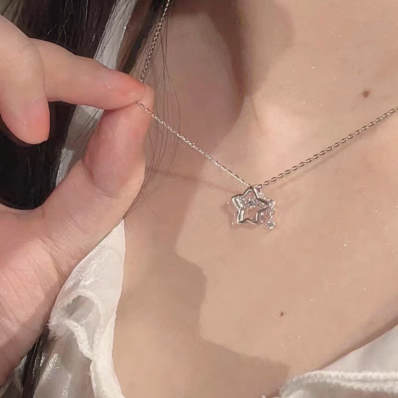 Pandora 925 Silver Crystal Snowflake Necklace Set zt1061 ( 5% Offer Hari  Kebangsaan 🙌) + Free Delivery # Jewelry, Luxury, Accessories on Carousell