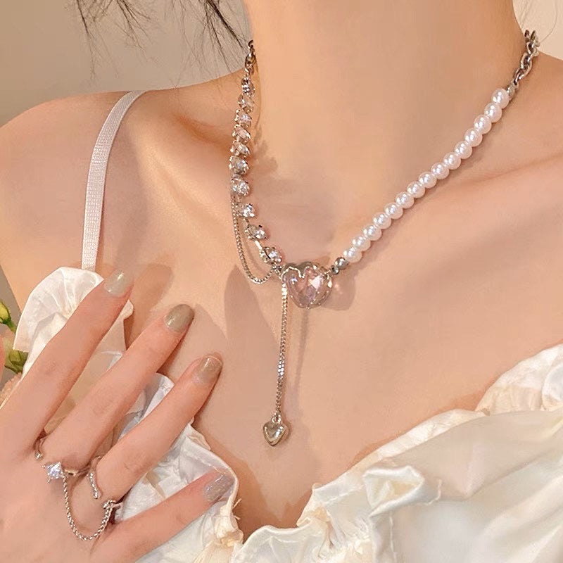 Bridal Jewelry Sets Decorations Wedding Pink Necklace Earring Set - China  Jewelry Set and New Fashion Jewelry Sets price | Made-in-China.com